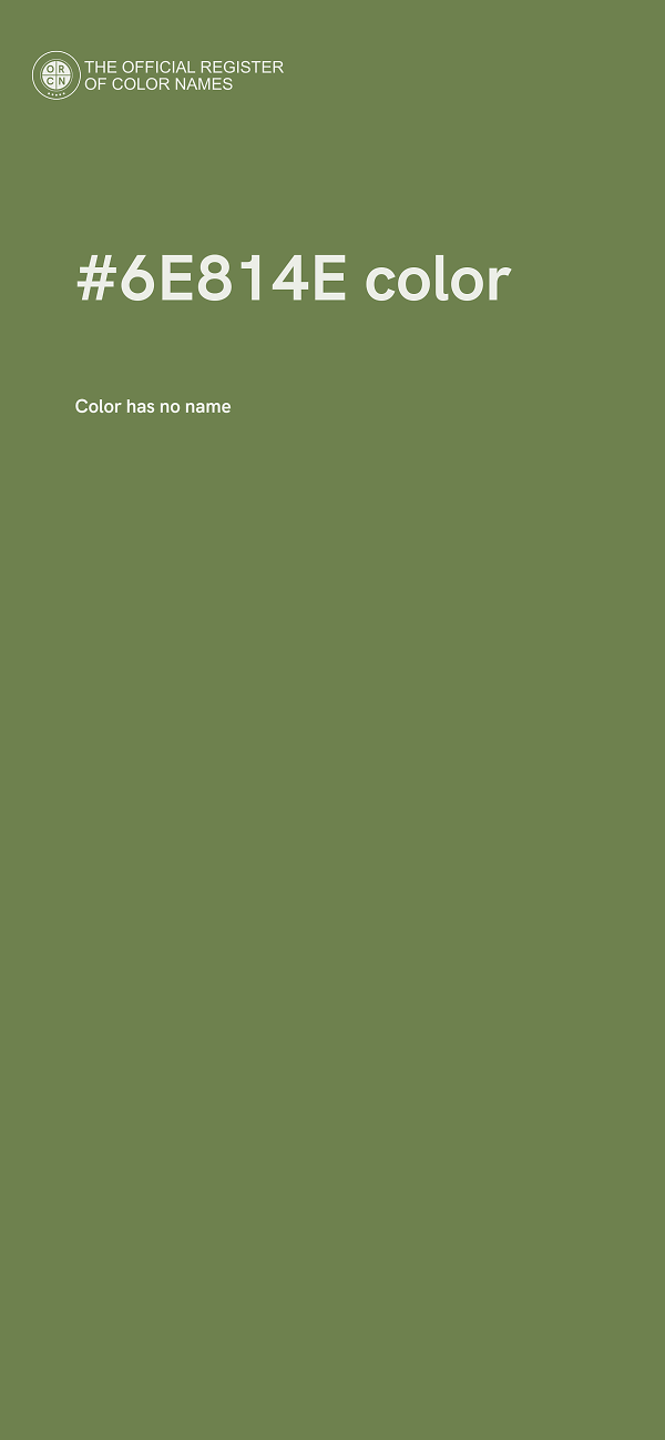#6E814E color image