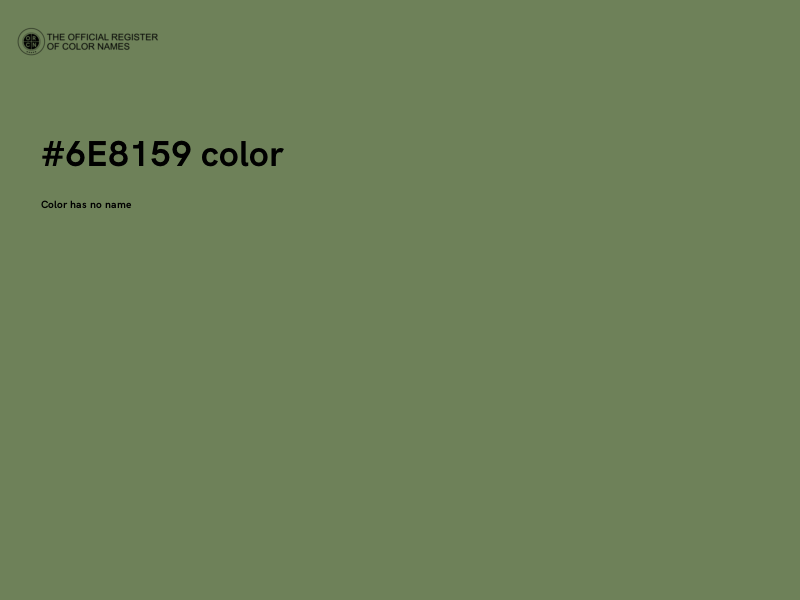 #6E8159 color image