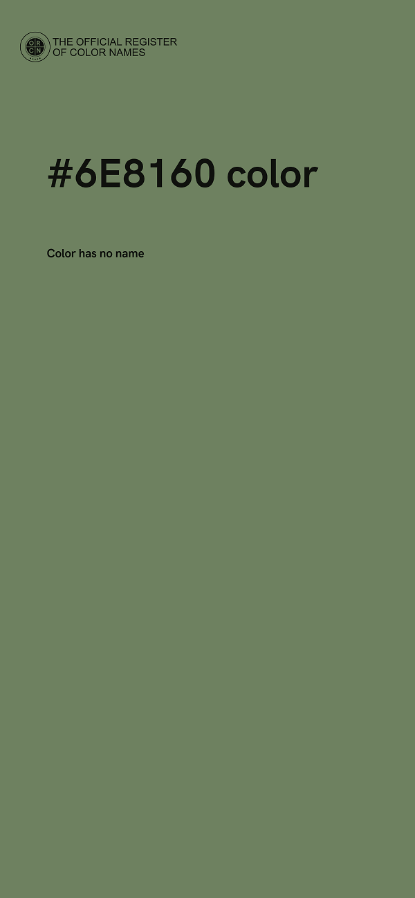 #6E8160 color image