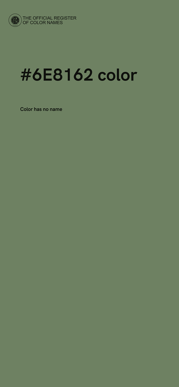 #6E8162 color image
