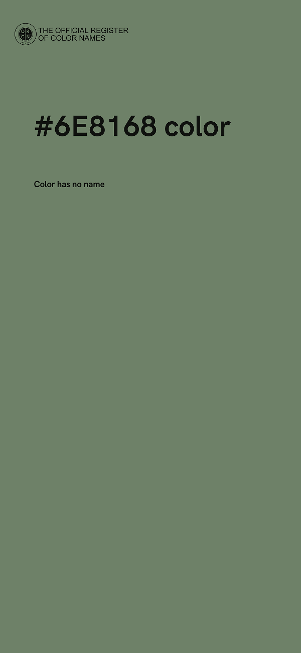 #6E8168 color image