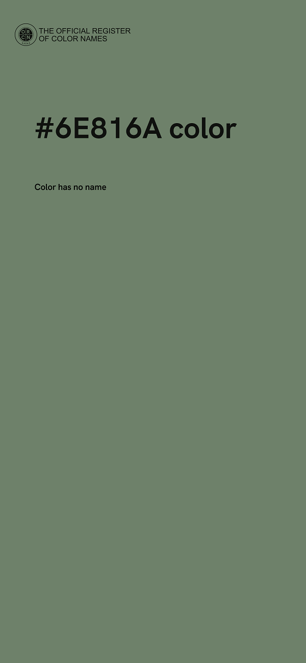#6E816A color image