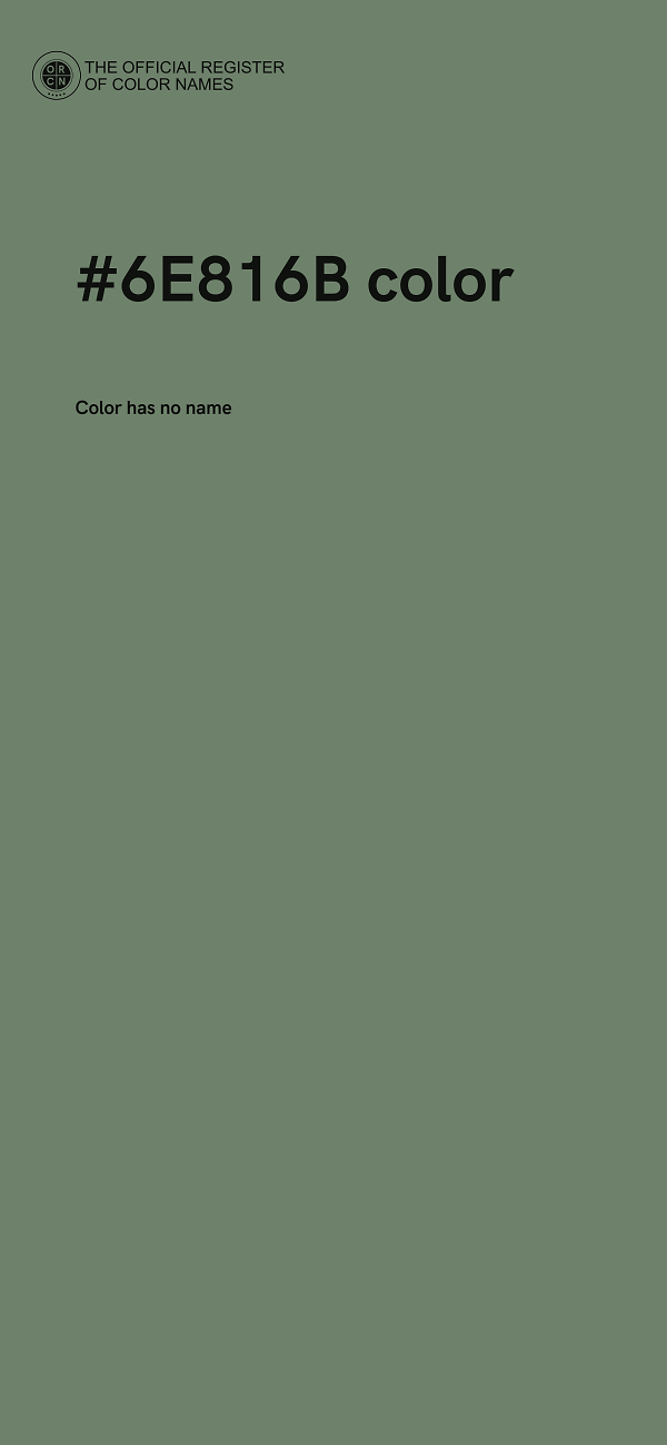 #6E816B color image