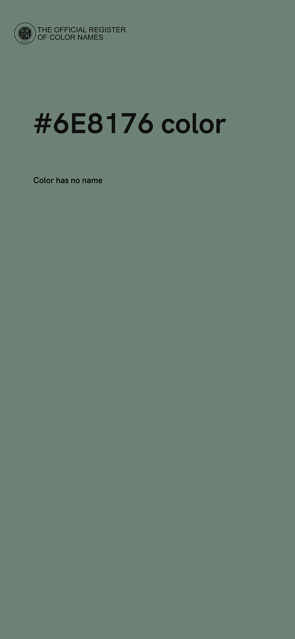 #6E8176 color image