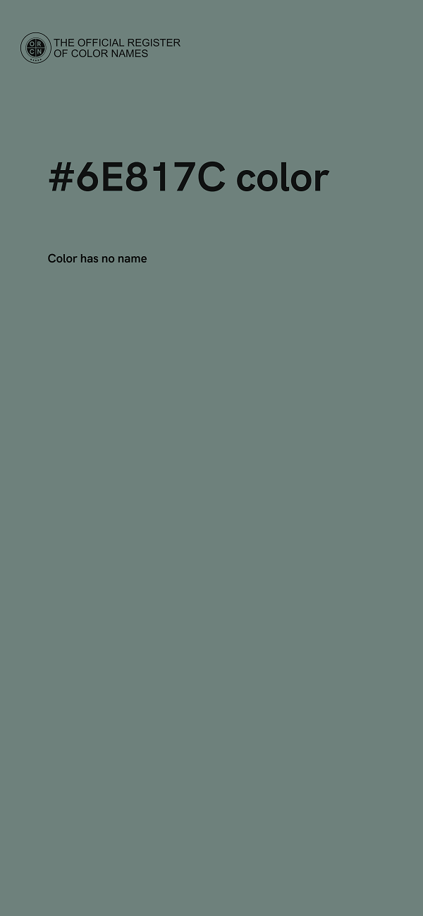 #6E817C color image