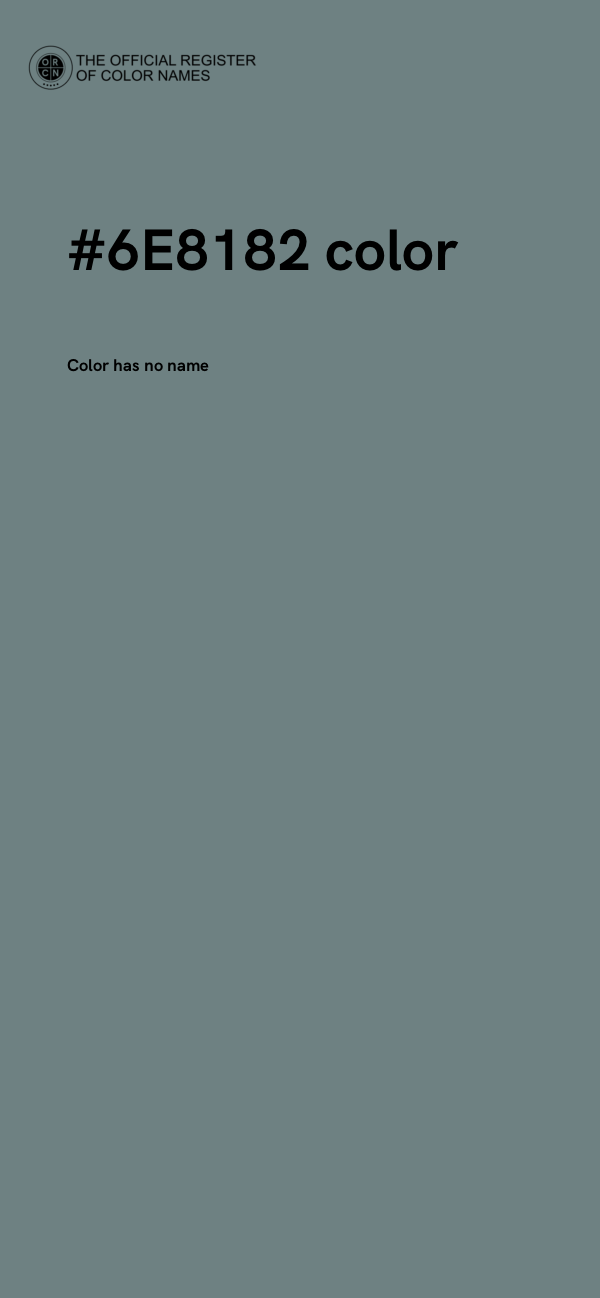 #6E8182 color image