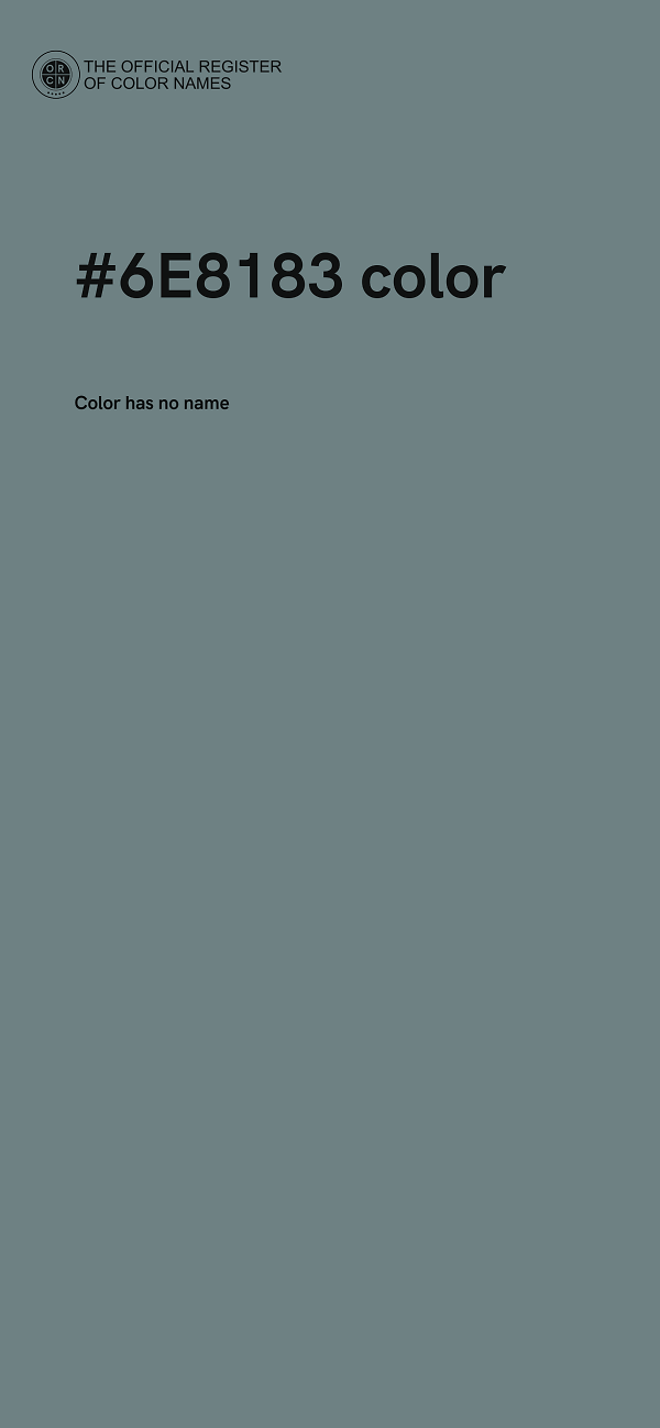 #6E8183 color image