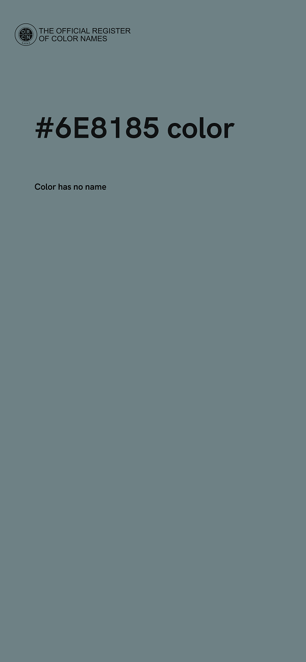 #6E8185 color image