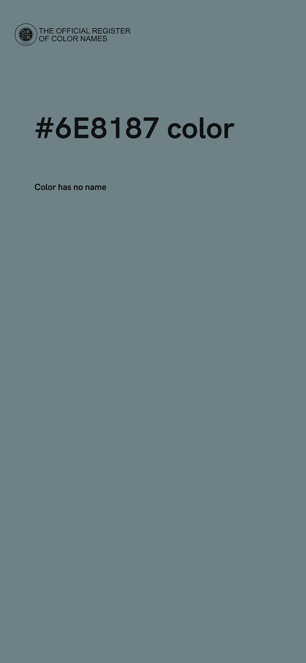 #6E8187 color image
