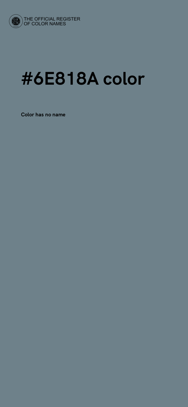 #6E818A color image