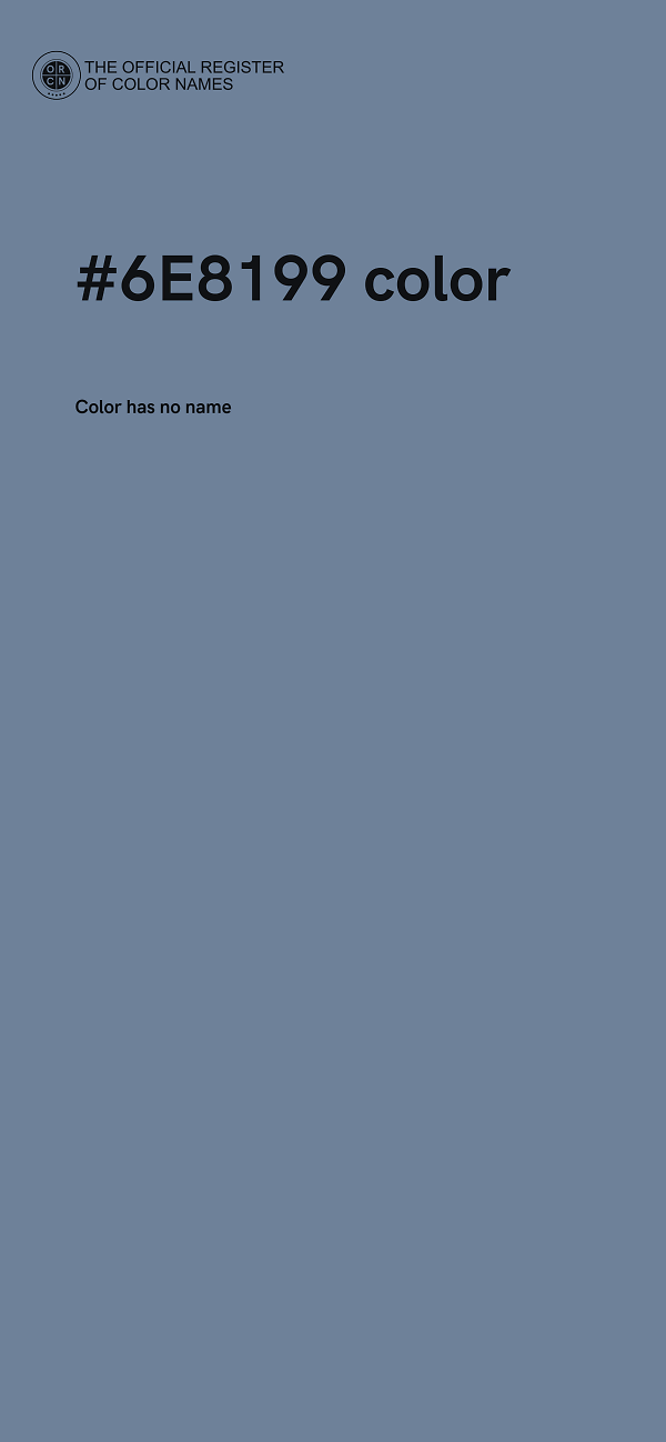 #6E8199 color image