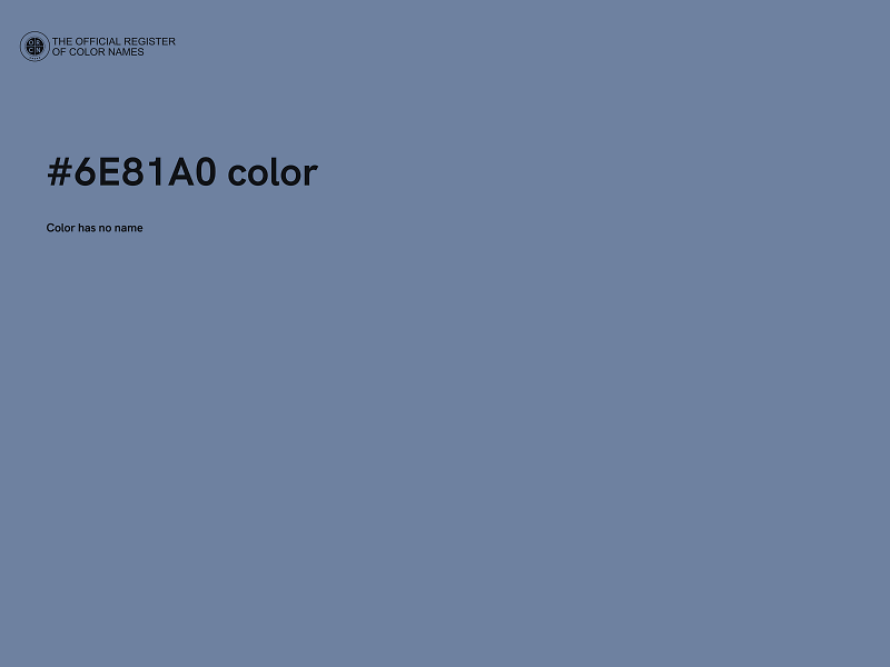 #6E81A0 color image