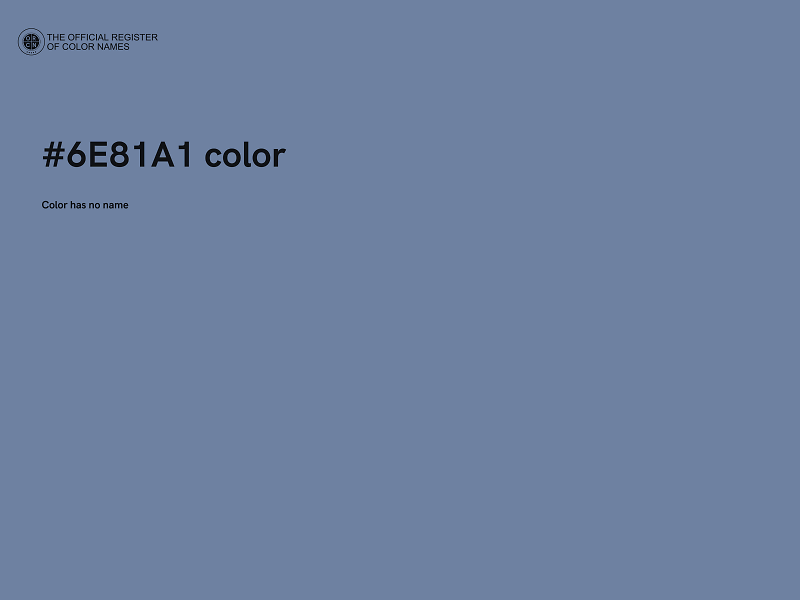 #6E81A1 color image