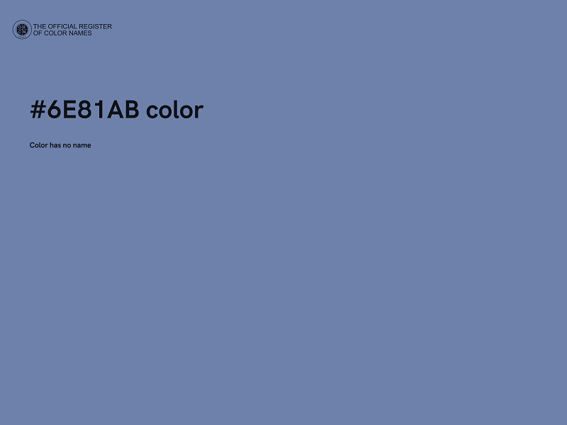 #6E81AB color image