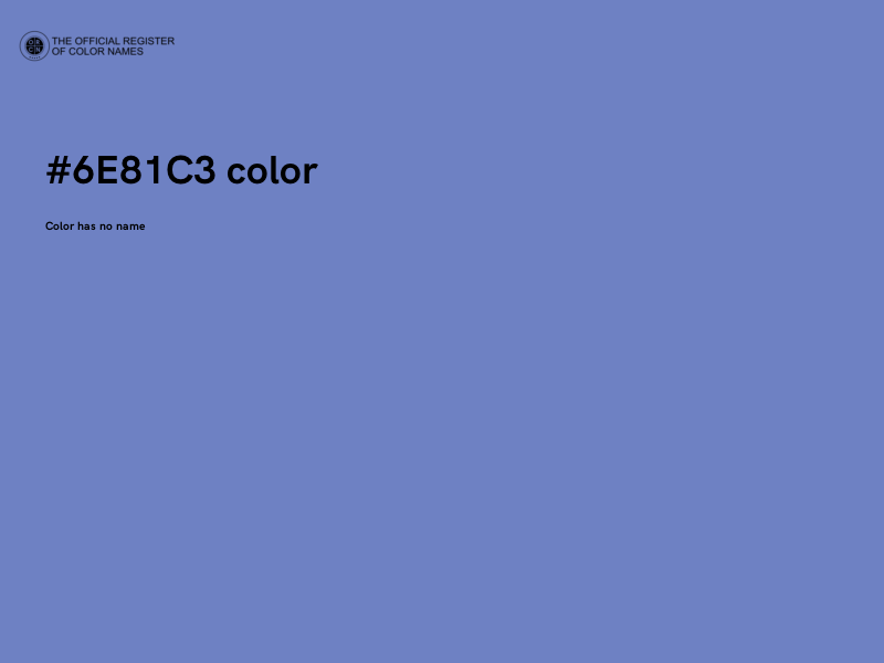 #6E81C3 color image