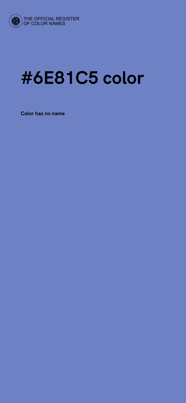 #6E81C5 color image