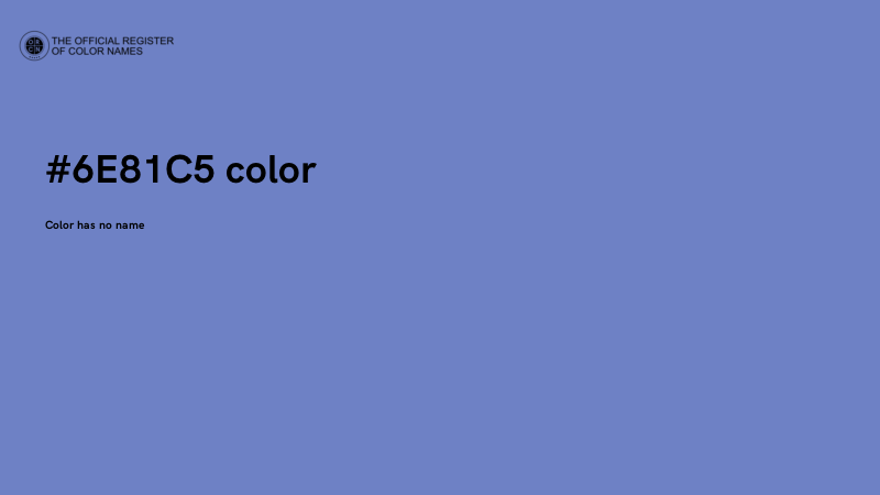 #6E81C5 color image