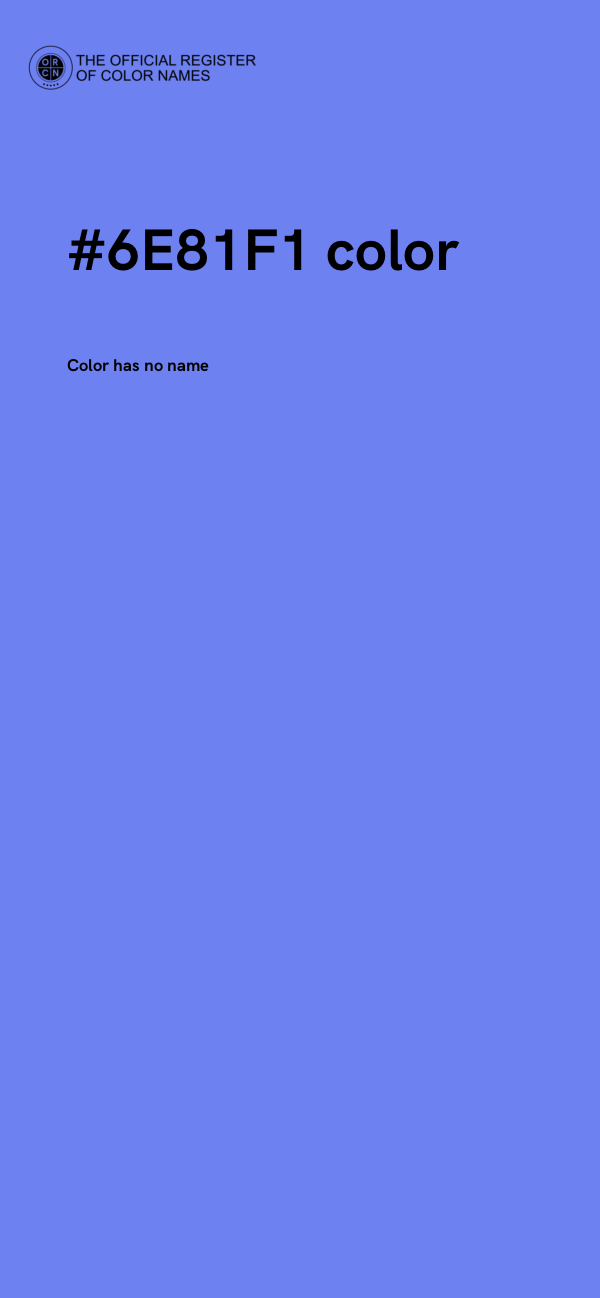 #6E81F1 color image