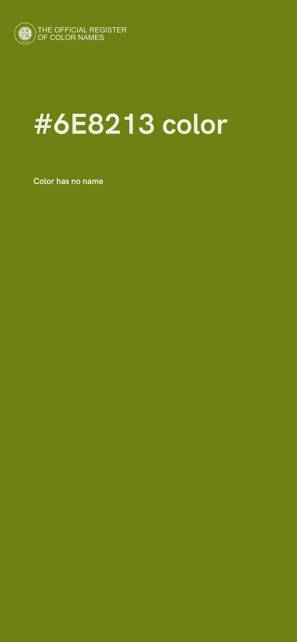 #6E8213 color image
