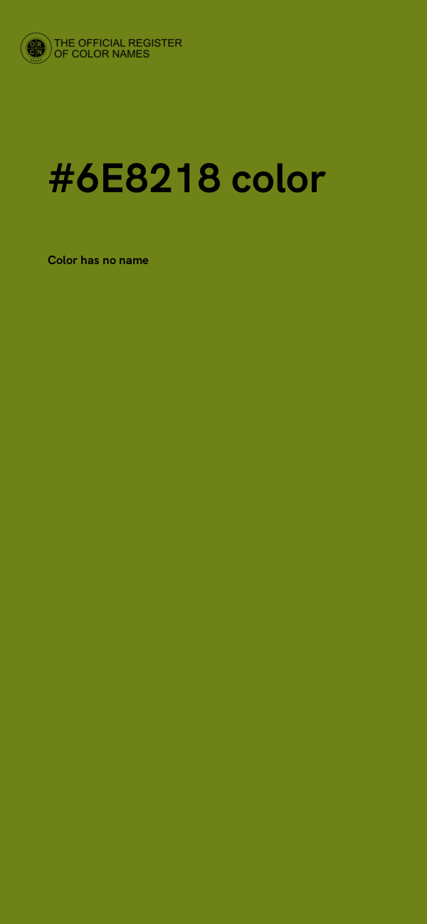 #6E8218 color image