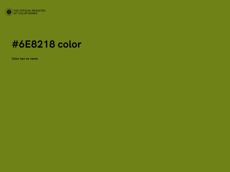 #6E8218 color image
