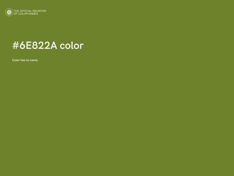 #6E822A color image