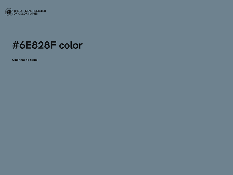 #6E828F color image