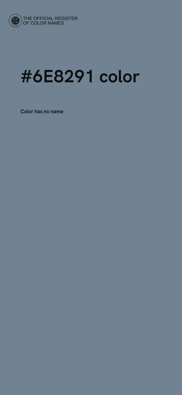 #6E8291 color image