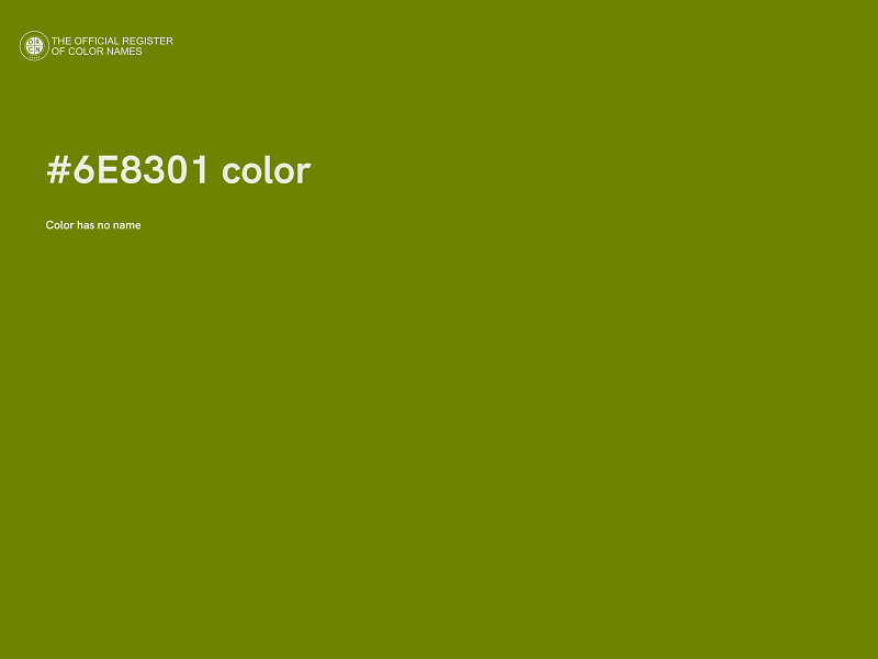 #6E8301 color image