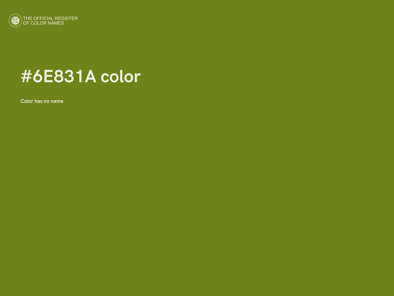 #6E831A color image