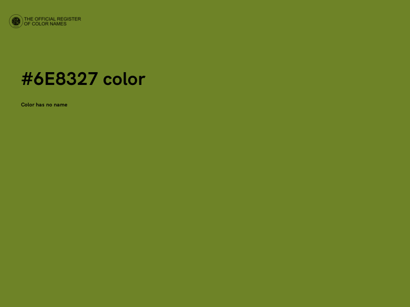 #6E8327 color image