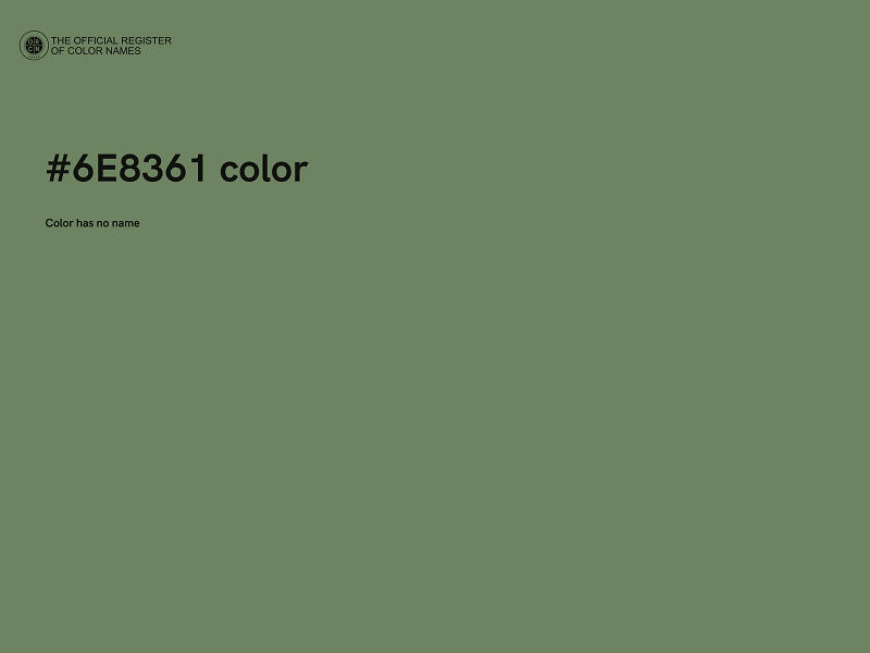 #6E8361 color image