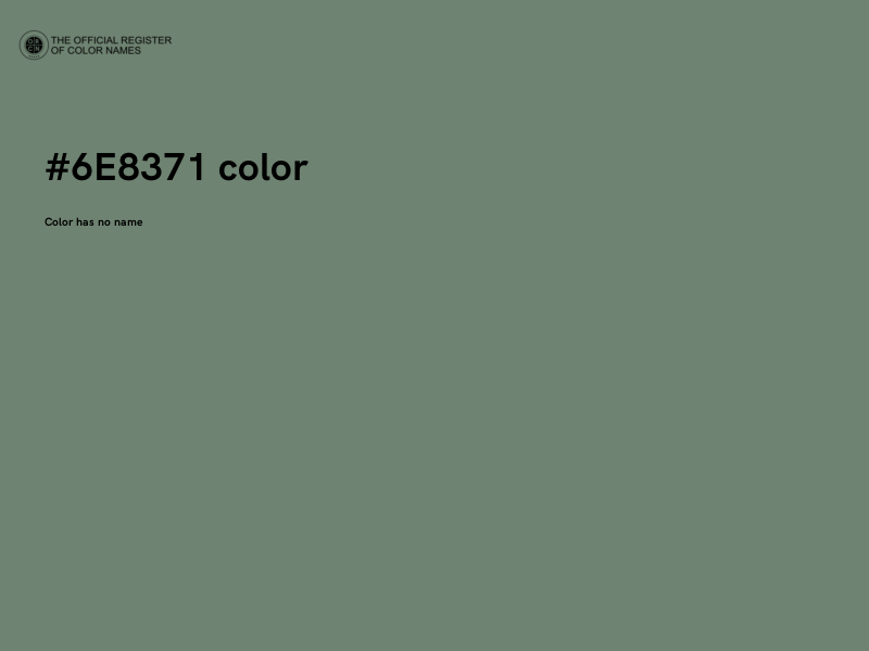 #6E8371 color image