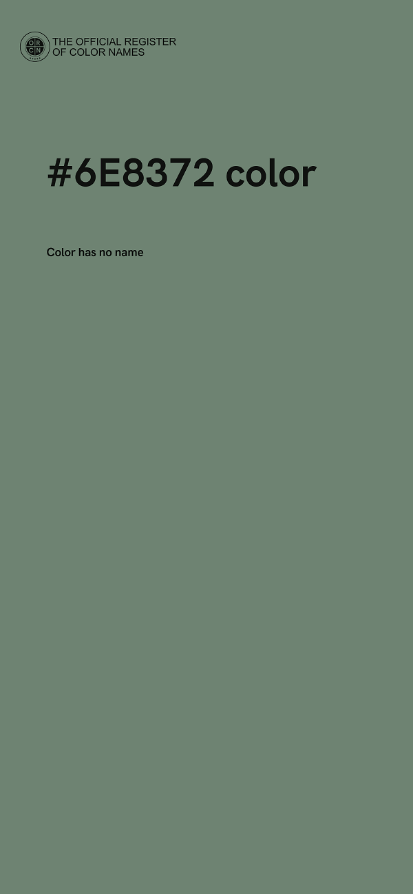 #6E8372 color image