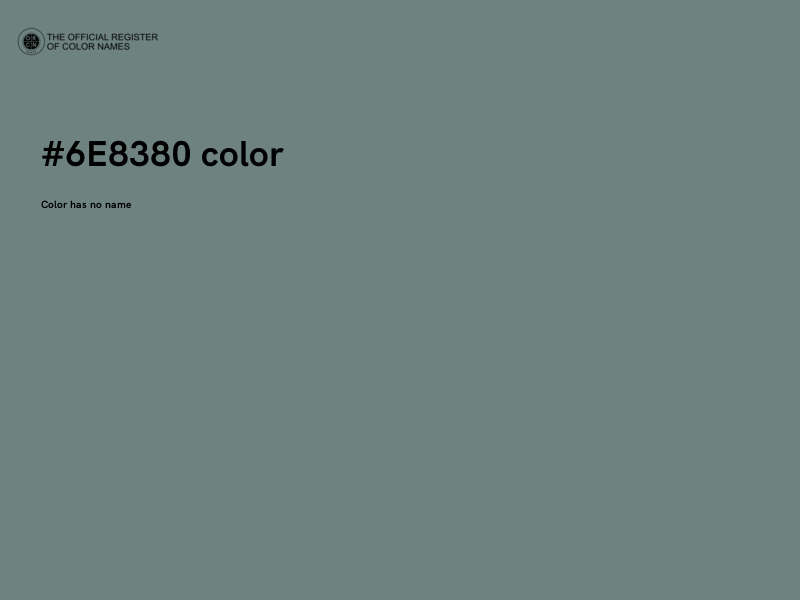 #6E8380 color image
