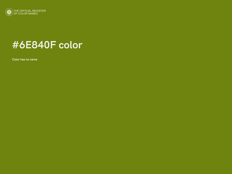 #6E840F color image