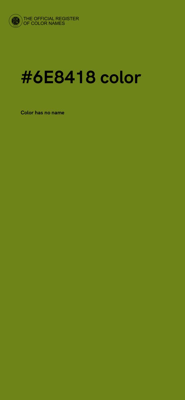 #6E8418 color image