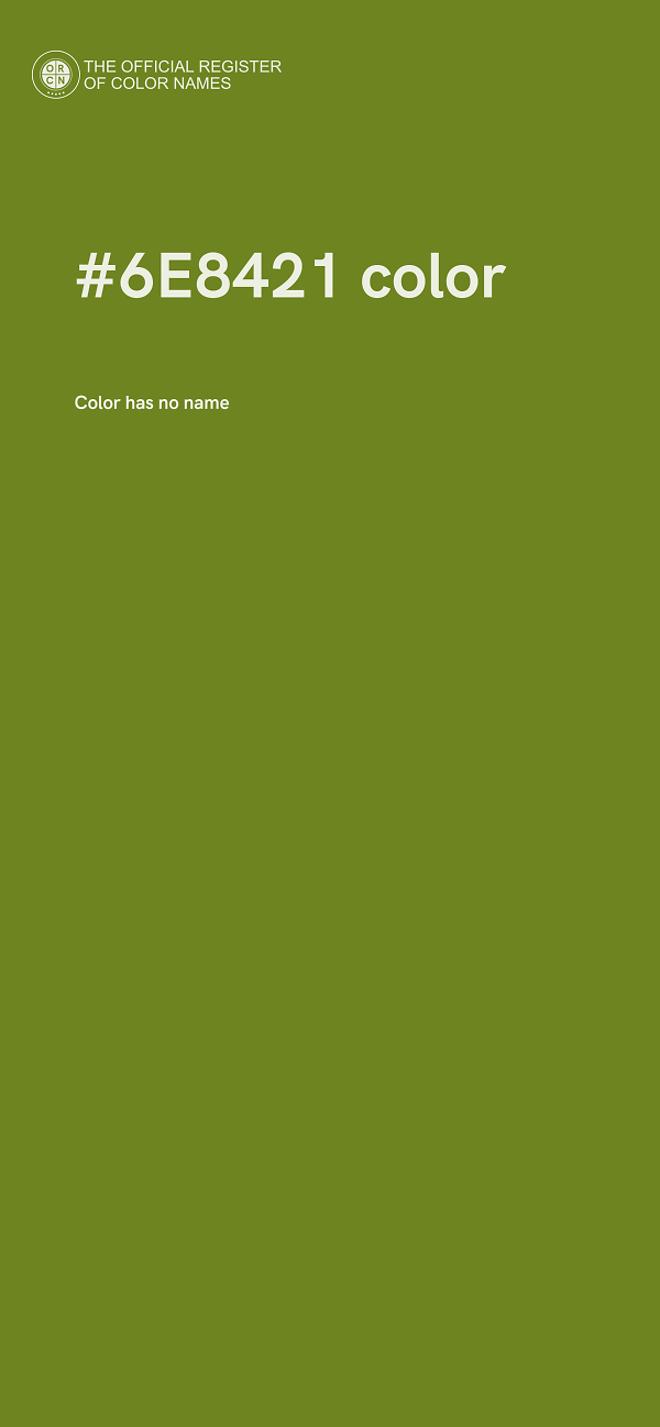 #6E8421 color image