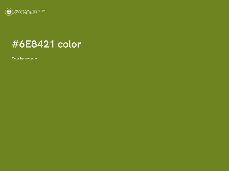 #6E8421 color image