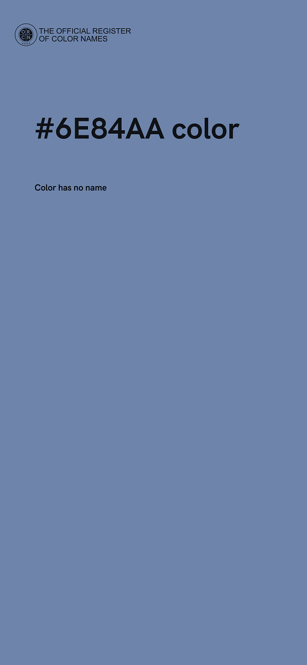#6E84AA color image