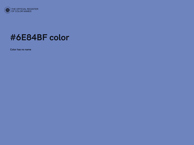 #6E84BF color image