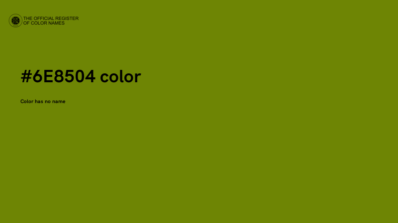 #6E8504 color image