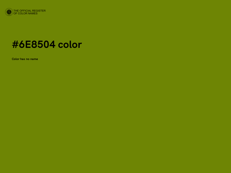 #6E8504 color image