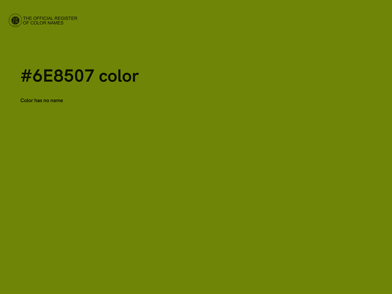 #6E8507 color image