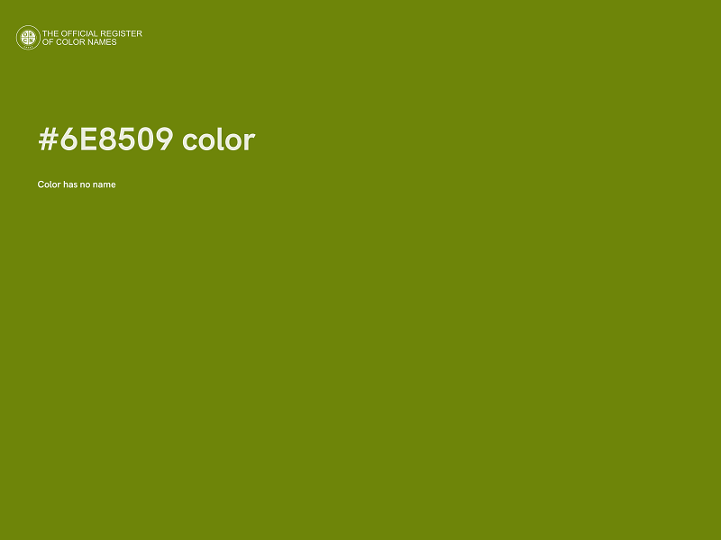 #6E8509 color image