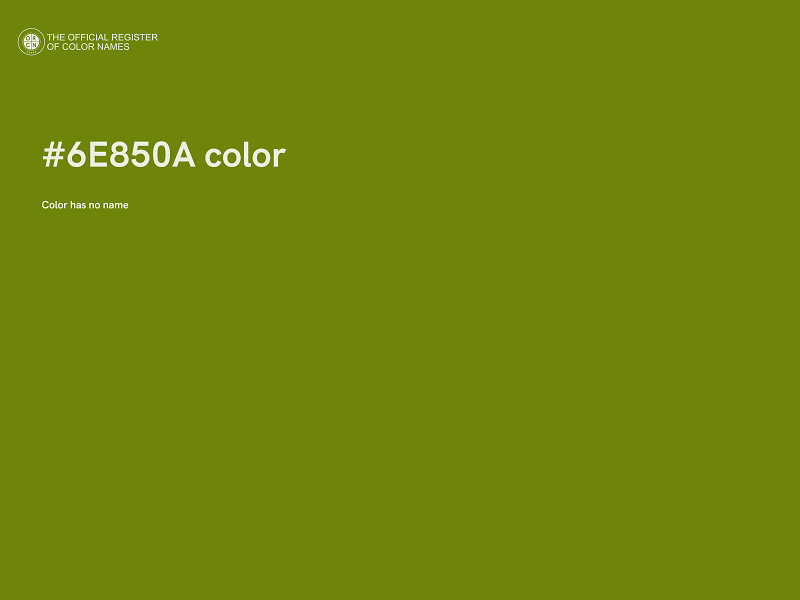 #6E850A color image