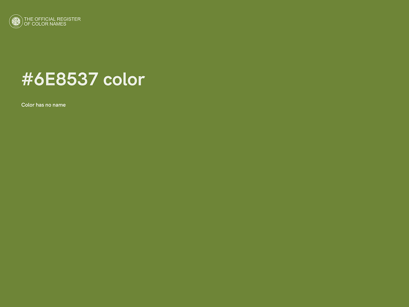 #6E8537 color image