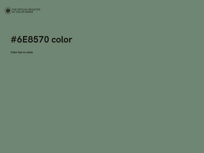 #6E8570 color image