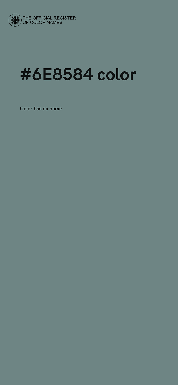 #6E8584 color image