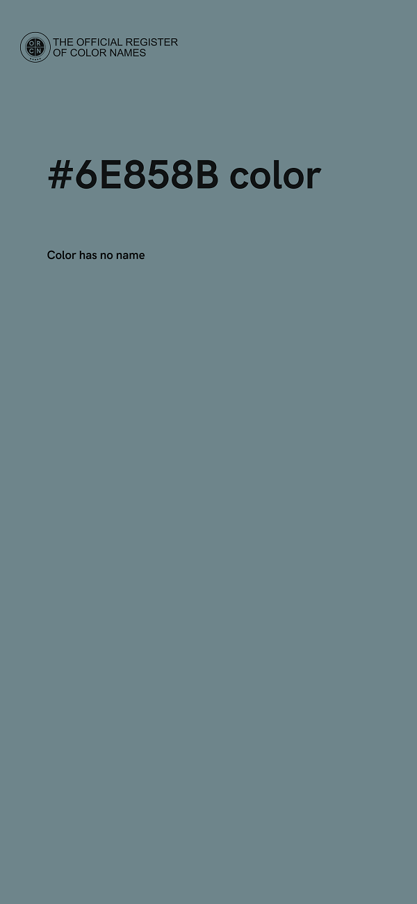 #6E858B color image